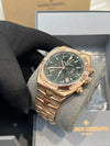 Vacheron Constantin Overseas Chronograph Rose Gold Green Dial 5520V/210R-B966