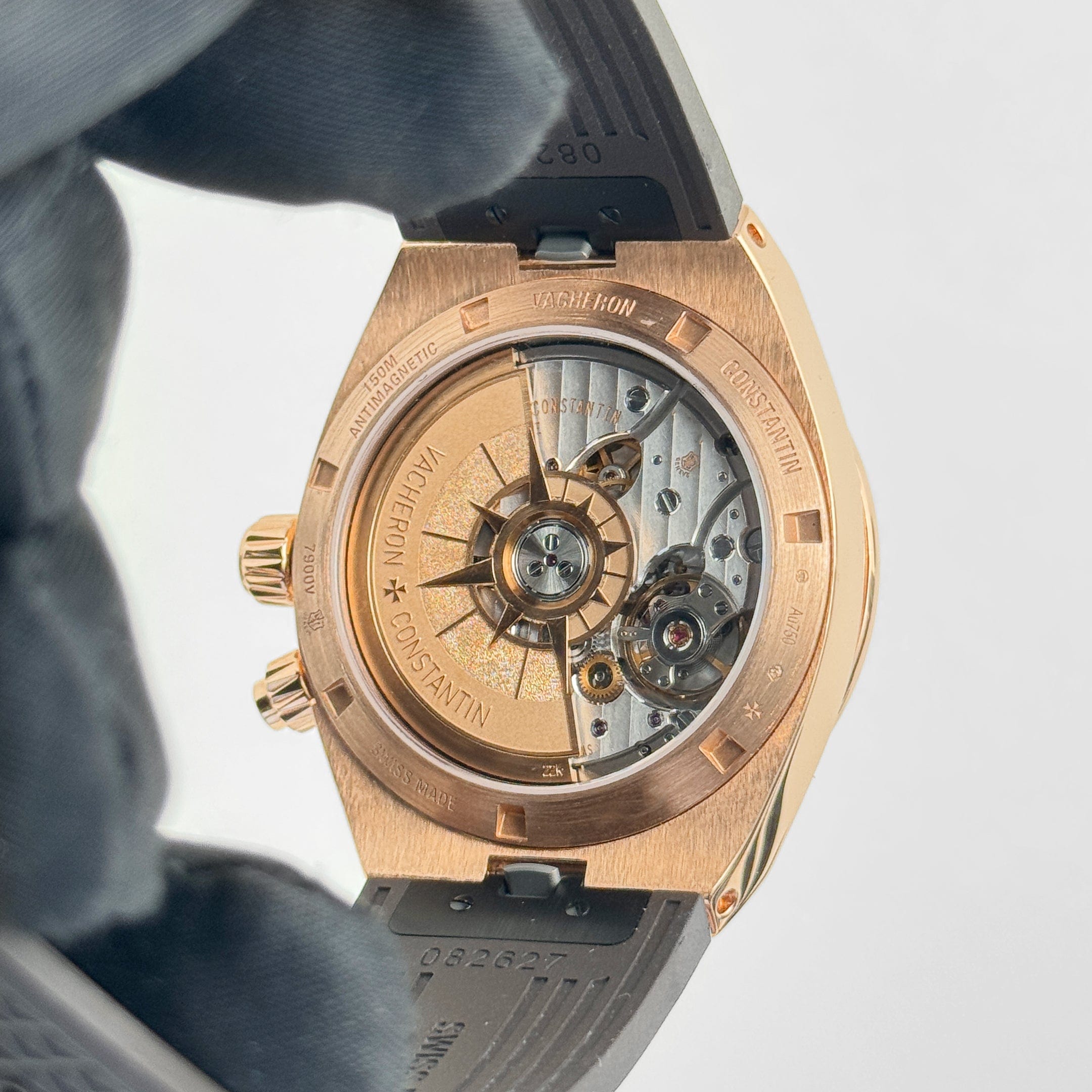 Vacheron Constantin Overseas Dual Time 7900V/000R-B336 Rose Gold Silver Dial