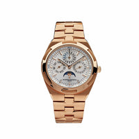 Vacheron Constantin Overseas 4300V/120R-B064 Perpetual Calendar Ultra-Thin Silver Dial Rose Gold