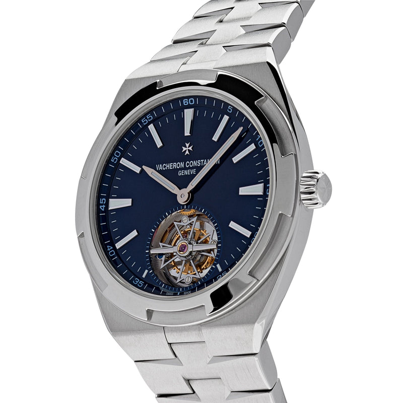 Vacheron Constantin Overseas Tourbillon 6000V/110A-B544 Stainless Steel Blue Dial
