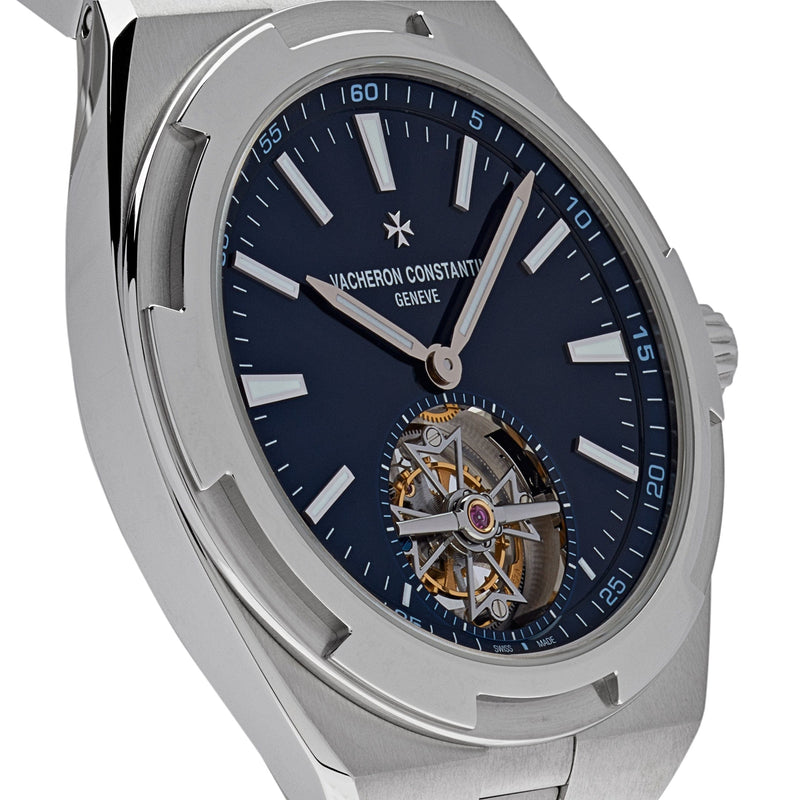 Vacheron Constantin Overseas Tourbillon 6000V/110A-B544 Stainless Steel Blue Dial