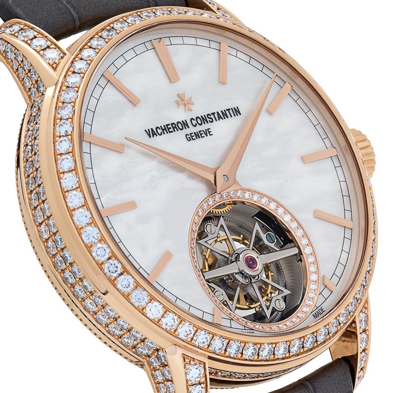 Vacheron Constantin Traditionnelle 6035T/000R-B634 Rose Gold Mother of Pearl Dial