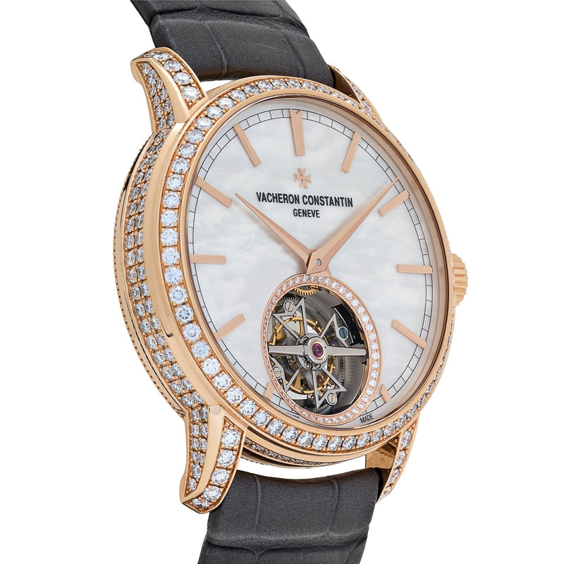 Vacheron Constantin Traditionnelle 6035T/000R-B634 Rose Gold Mother of Pearl Dial