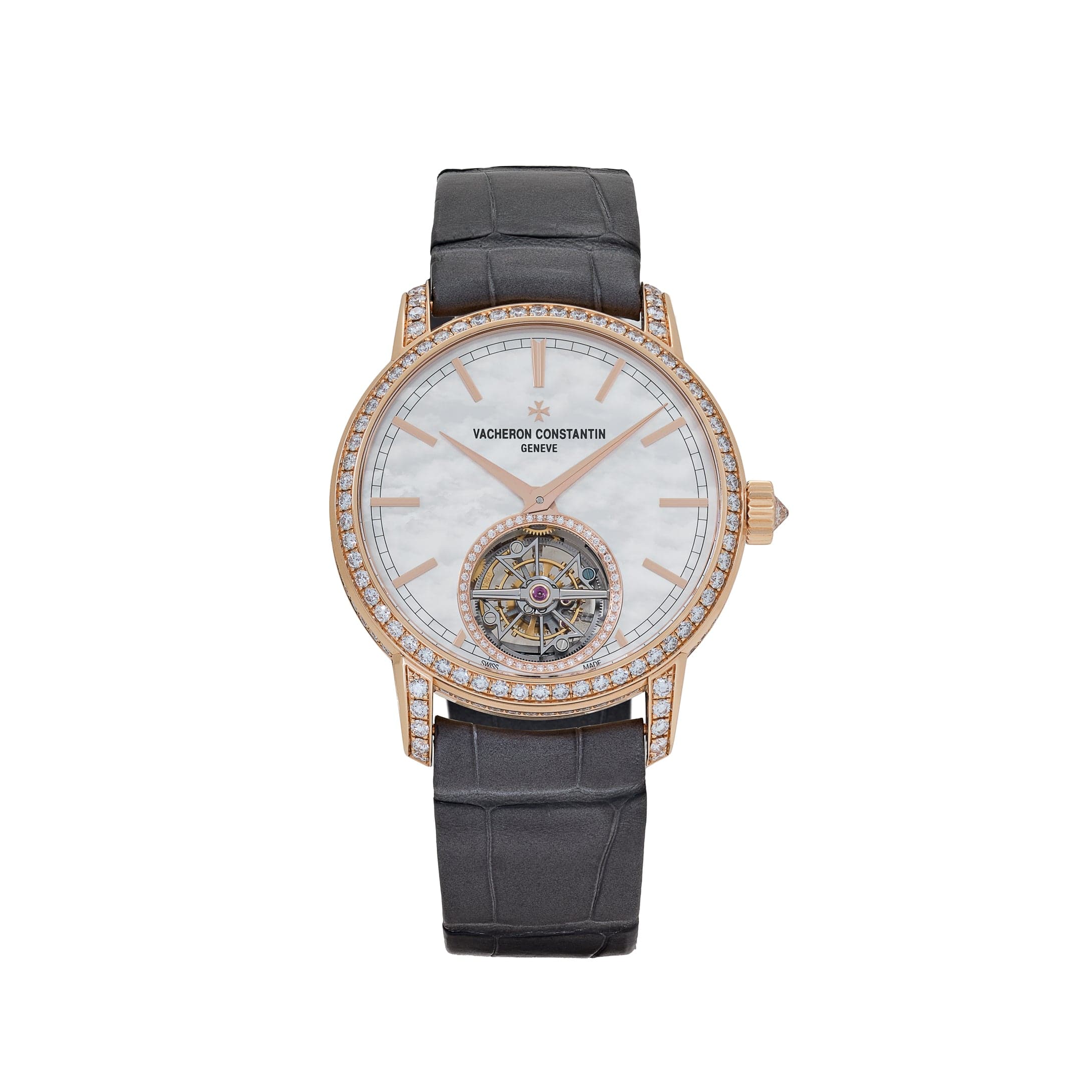 Vacheron Constantin Traditionnelle 6035T/000R-B634 Rose Gold Mother of Pearl Dial