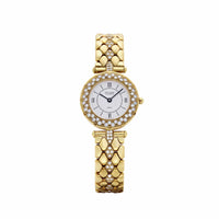 Van Cleef & Arpels Classique 13607B2 Yellow Gold White Dial Diamonds Quartz