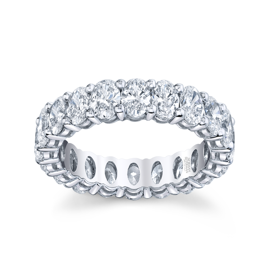 Oval Cut Diamond Eternity Band