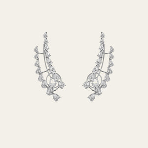 White Gold and Diamond Ear Cuffs