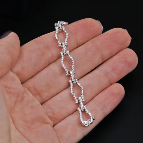 2.75ct. Natural Diamond Bracelet Set In 18K White Gold