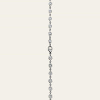 White Gold Diamond Wrap Layer Necklace