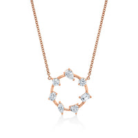 Circle of Shapes in 18k Yellow Gold Pendant