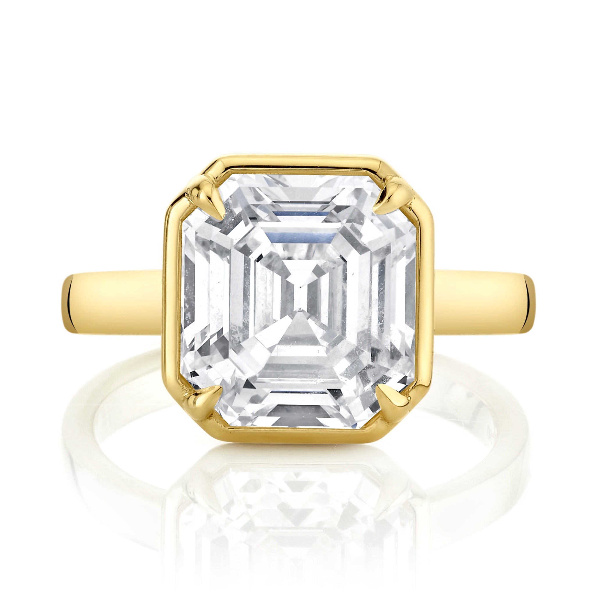 Asscher Cut Diamond Ring