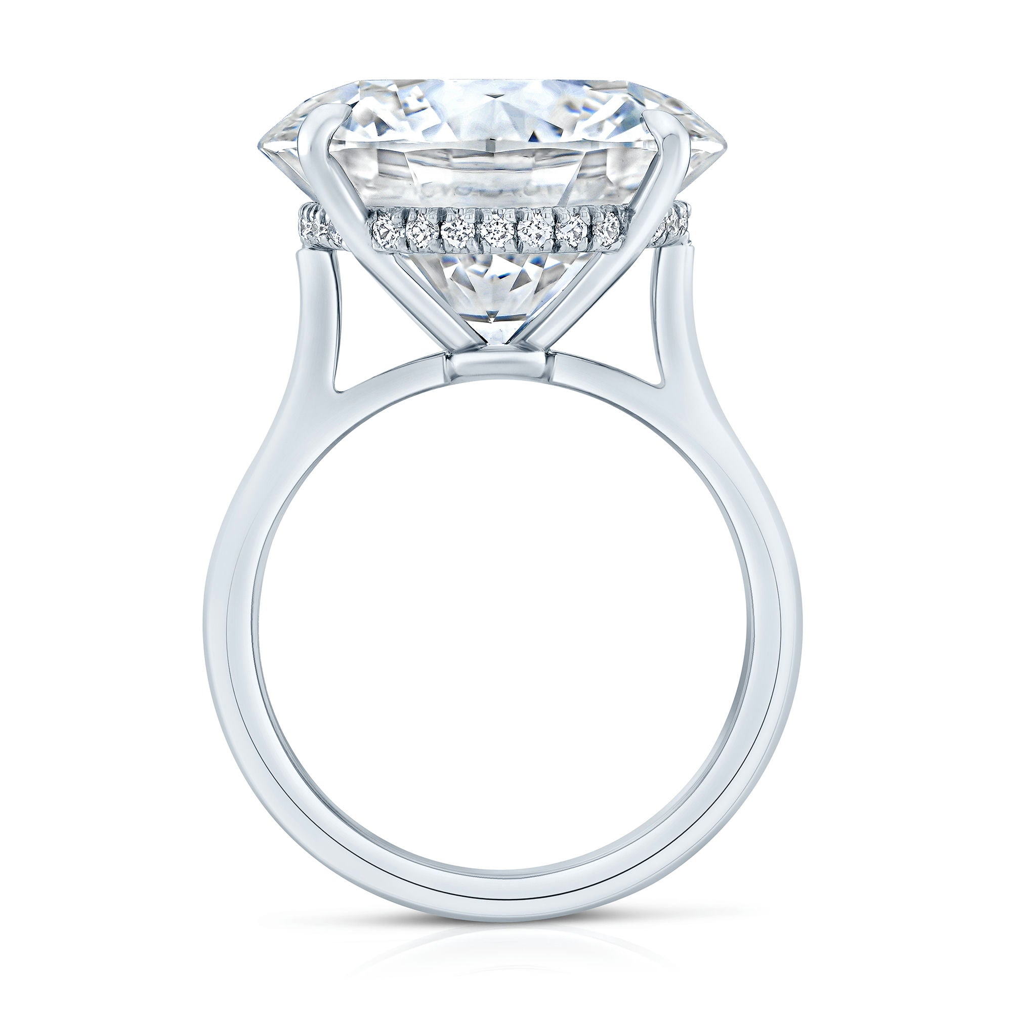 14.33 Carat Round Diamond Solitaire Ring