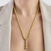Yellow Diamond Drop Necklace