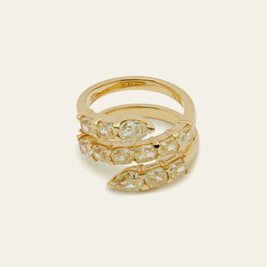 Yellow Diamond Twist Ring