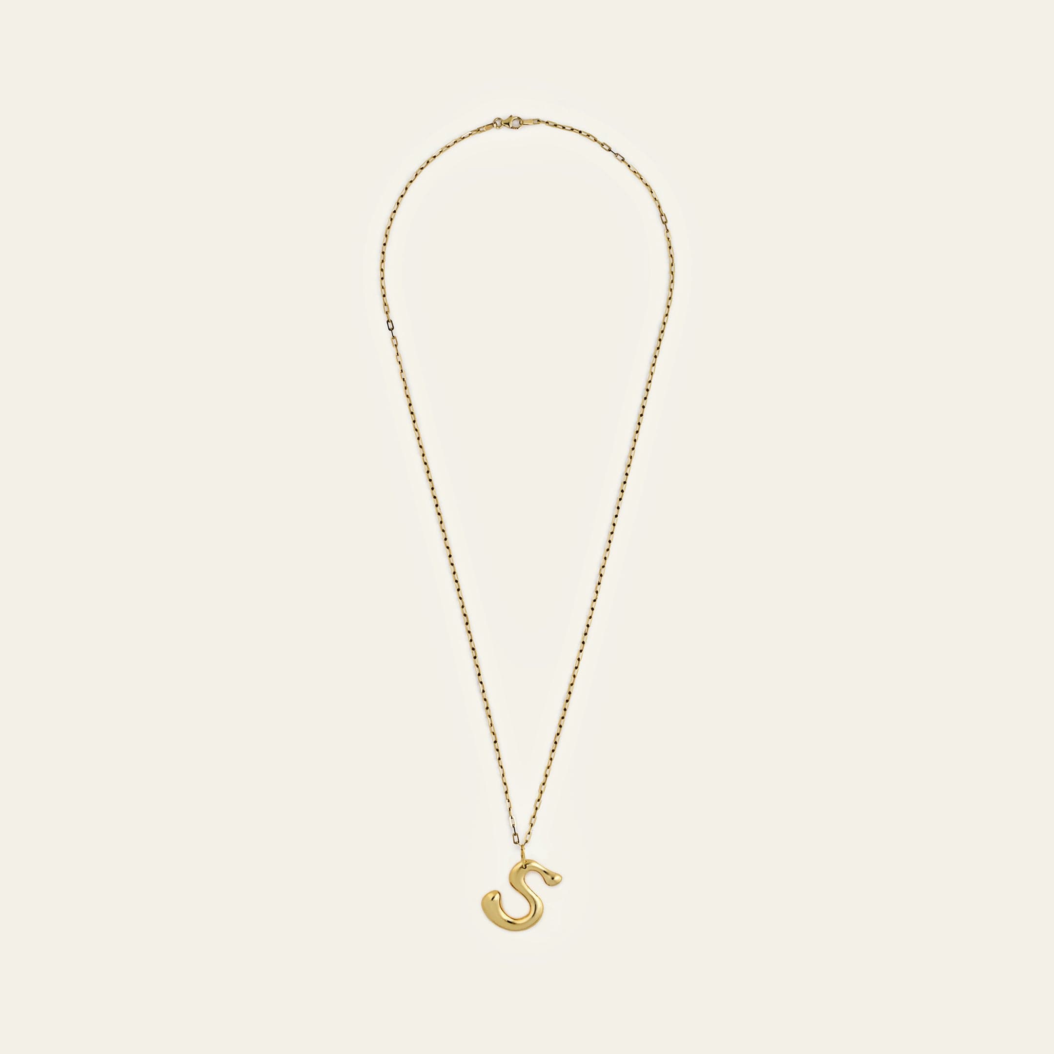 Yellow Gold Initial Pendant
