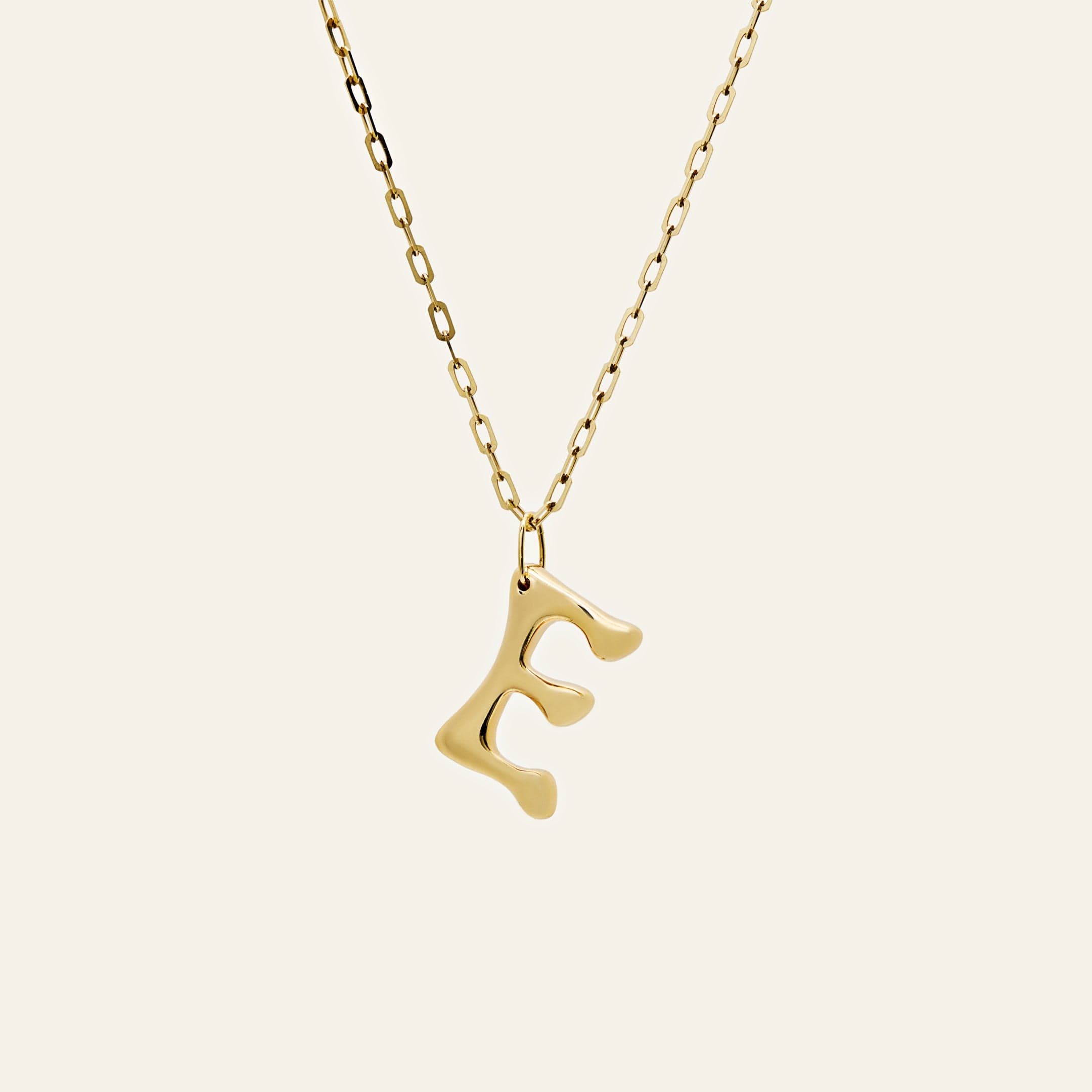 Yellow Gold Initial Pendant