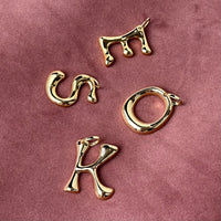 Yellow Gold Initial Pendant