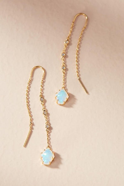 Delicate Drop Opal Stone Earrings, Earring, Golden NYC Jewelry, Golden NYC Jewelry jewelryjewelry deals, swarovski crystal jewelry, groupon jewelry,, jewelry for mom, 