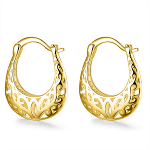 Filigree Leverback Hoop  Earring, Earring, Golden NYC Jewelry, Golden NYC Jewelry  jewelryjewelry deals, swarovski crystal jewelry, groupon jewelry,, jewelry for mom, 