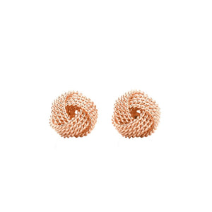 Mesh Twist Knot Stud  Earring