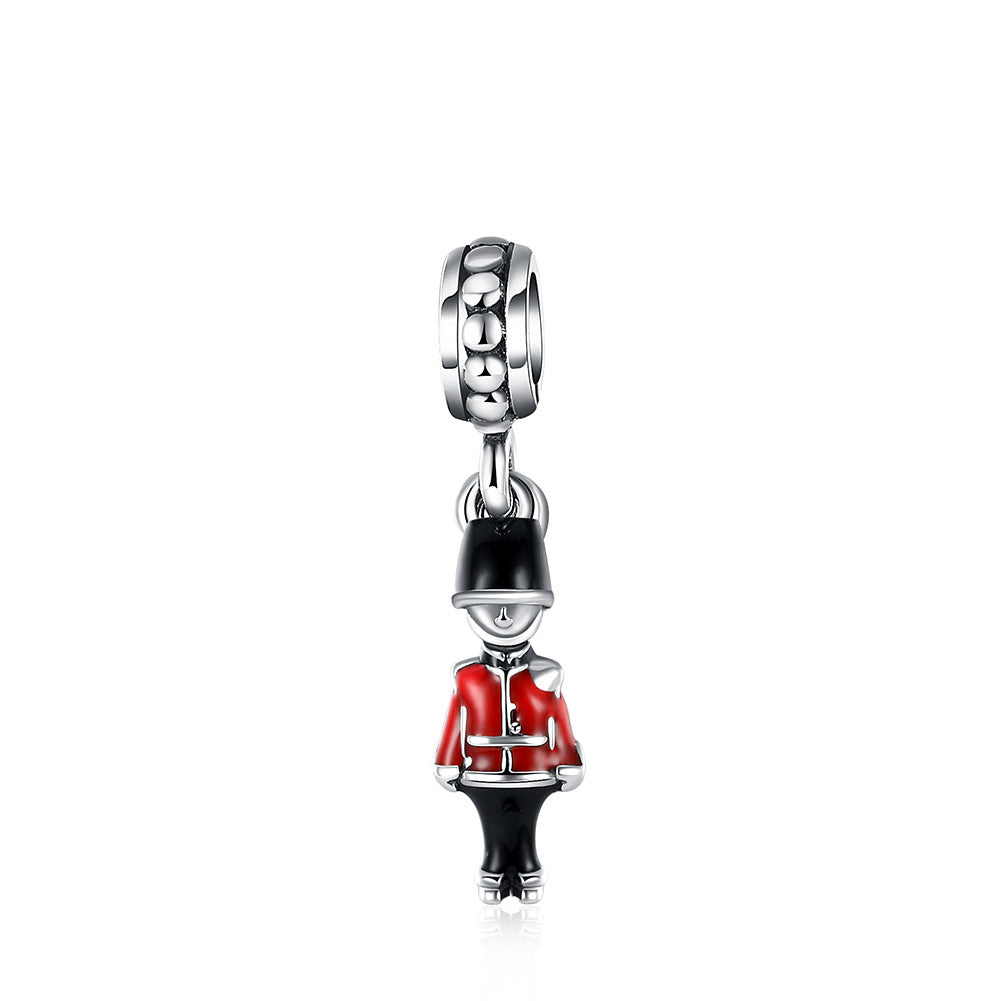 Sterling Silver Classic Nutcracker made for the Holiday Season Charm - Golden NYC Jewelry