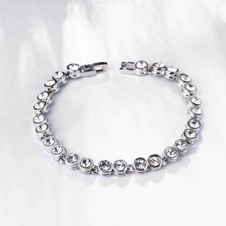 3.00CT TENNIS BRACELET 18K WHITE GOLD PLATED WITH SWAROVSKI CRYSTAL, Bracelets, Golden NYC Jewelry, Golden NYC Jewelry  jewelryjewelry deals, swarovski crystal jewelry, groupon jewelry,, jewelry for mom,