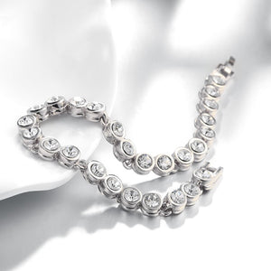 3.00CT TENNIS BRACELET 18K WHITE GOLD PLATED WITH SWAROVSKI CRYSTAL, Bracelets, Golden NYC Jewelry, Golden NYC Jewelry  jewelryjewelry deals, swarovski crystal jewelry, groupon jewelry,, jewelry for mom,