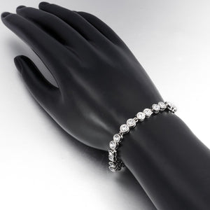 3.00CT TENNIS BRACELET 18K WHITE GOLD PLATED WITH SWAROVSKI CRYSTAL, Bracelets, Golden NYC Jewelry, Golden NYC Jewelry  jewelryjewelry deals, swarovski crystal jewelry, groupon jewelry,, jewelry for mom,