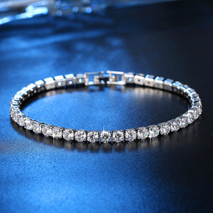 Stud Earrings and Tennis Bracelet Set Made with Swarovski Elements Crystals