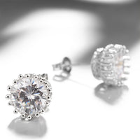 Royal Crown Swarovski Crystal Stud Earrings - Golden NYC Jewelry www.goldennycjewelry.com fashion jewelry for women