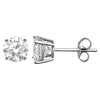 Austrian Crystal Stud Earring in 14K White Gold Plated 6mm