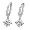Swarovski Crystal Drop Earring in White Gold Plated