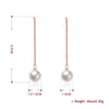 Freshwater Pearl Drop Earring in 18K Rose Gold Plated