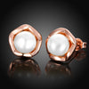 Freshwater Pearl Stud Earring in 18K Rose Gold Plated