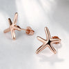 Starfish Stud Earring in 18K Rose Gold Plated