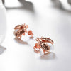 Ladybug Stud Earring in 18K Rose Gold Plated