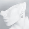 Austrian Crystal Sapphire Stud Earring in 18K White Gold Plated