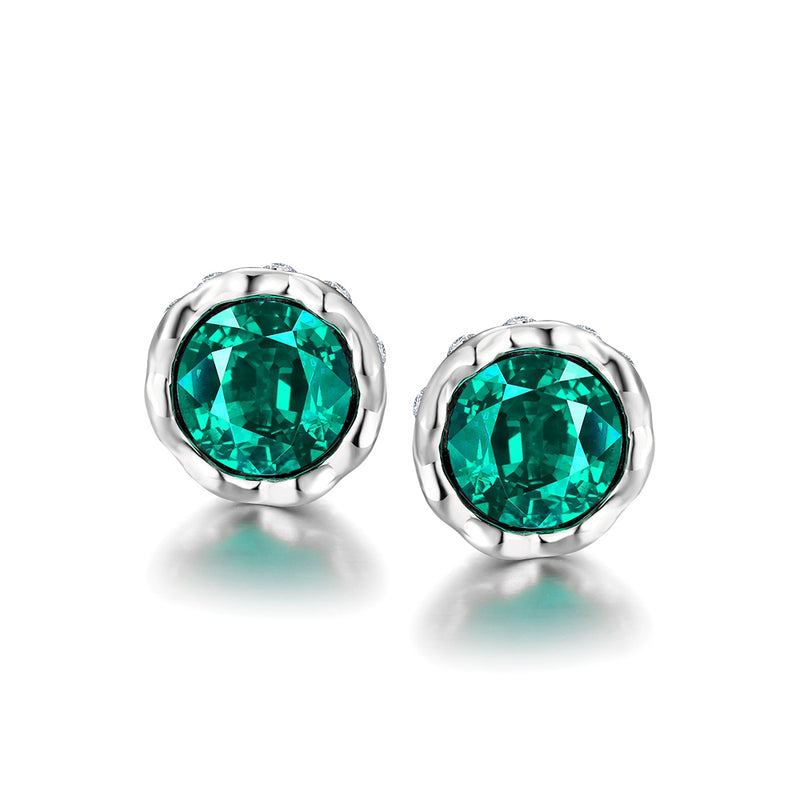 Green Swarovski Elements Classical Princess Studs, Earring, Golden NYC Jewelry, Golden NYC Jewelry  jewelryjewelry deals, swarovski crystal jewelry, groupon jewelry,, jewelry for mom, 