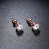 Swarovski Crystal Pave Stud Earring in 18K Rose Gold Plated