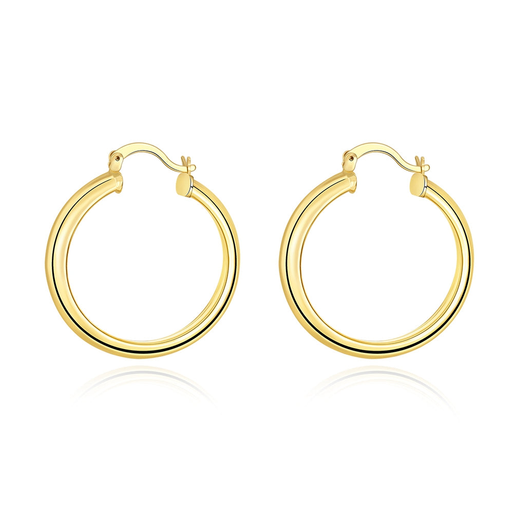 34mm Hoop Earring in 18K Gold Plated, Earring, Golden NYC Jewelry, Golden NYC Jewelry jewelryjewelry deals, swarovski crystal jewelry, groupon jewelry,, jewelry for mom,