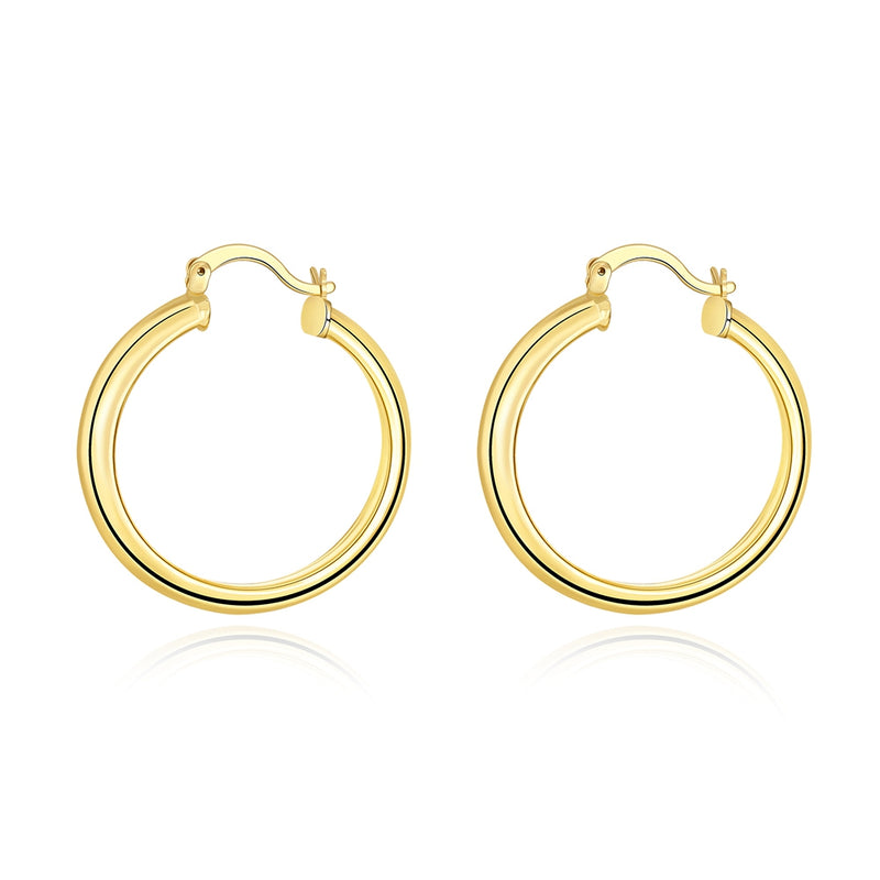 34mm Hoop Earring in 18K Gold Plated, Earring, Golden NYC Jewelry, Golden NYC Jewelry jewelryjewelry deals, swarovski crystal jewelry, groupon jewelry,, jewelry for mom,