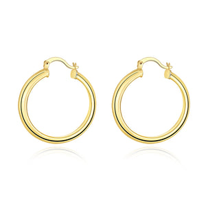 34mm Hoop Earring in 18K Gold Plated, Earring, Golden NYC Jewelry, Golden NYC Jewelry  jewelryjewelry deals, swarovski crystal jewelry, groupon jewelry,, jewelry for mom,