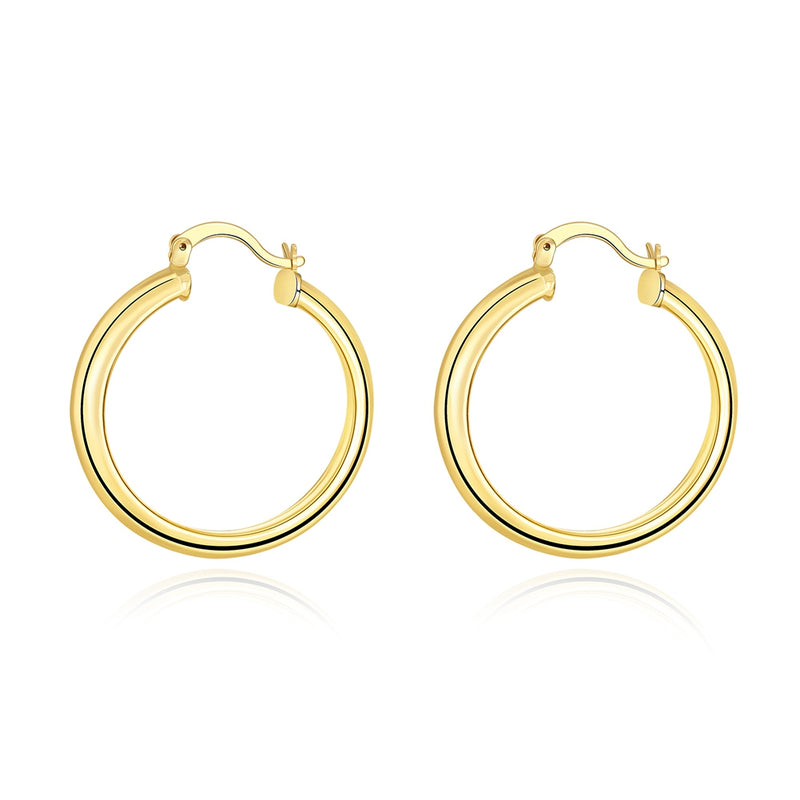 34mm Hoop Earring in 18K Gold Plated, Earring, Golden NYC Jewelry, Golden NYC Jewelry  jewelryjewelry deals, swarovski crystal jewelry, groupon jewelry,, jewelry for mom,