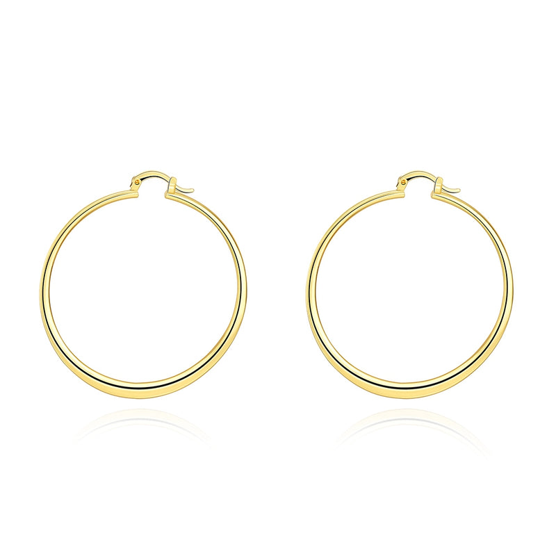 55mm Flat Hoop Earring in 18K Gold Plated, Earring, Golden NYC Jewelry, Golden NYC Jewelry jewelryjewelry deals, swarovski crystal jewelry, groupon jewelry,, jewelry for mom,