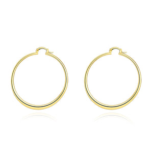 55mm Flat Hoop Earring in 18K Gold Plated, Earring, Golden NYC Jewelry, Golden NYC Jewelry  jewelryjewelry deals, swarovski crystal jewelry, groupon jewelry,, jewelry for mom,