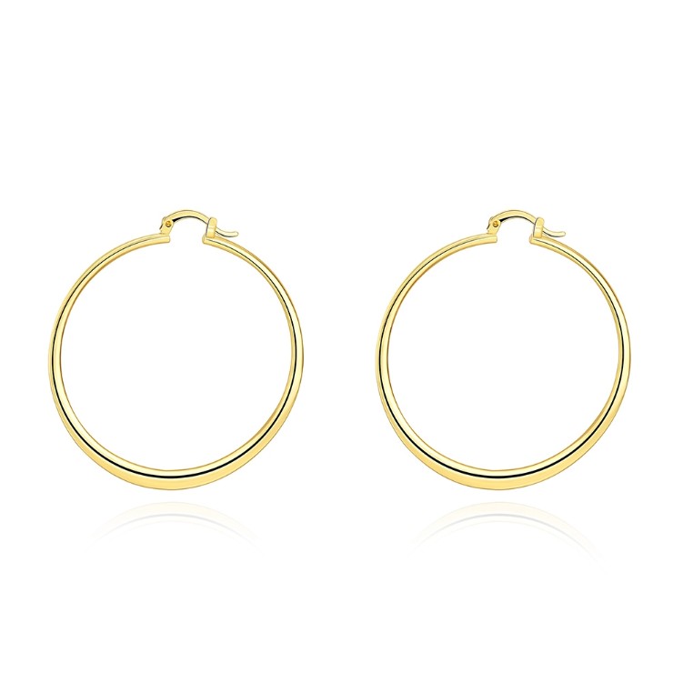 60mm 18K Gold Plated Hoop Earrings, Earring, Golden NYC Jewelry, Golden NYC Jewelry  jewelryjewelry deals, swarovski crystal jewelry, groupon jewelry,, jewelry for mom,