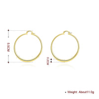 55mm Flat Hoop Earring in 18K Gold Plated, Earring, Golden NYC Jewelry, Golden NYC Jewelry jewelryjewelry deals, swarovski crystal jewelry, groupon jewelry,, jewelry for mom,