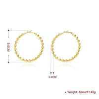 50mm Twist Hoop Earring in 18K Gold Plated, Earring, Golden NYC Jewelry, Golden NYC Jewelry jewelryjewelry deals, swarovski crystal jewelry, groupon jewelry,, jewelry for mom,