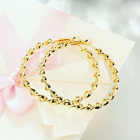 2" Twist Hoop Earrings in 18K Gold Plated, Hoop Earring, Golden NYC Jewelry, Golden NYC Jewelry jewelryjewelry deals, swarovski crystal jewelry, groupon jewelry,, jewelry for mom,