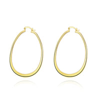 3" Oval Hoop French Lock Earrings in 18K Gold Plated, Hoop Earring, Golden NYC Jewelry, Golden NYC Jewelry jewelryjewelry deals, swarovski crystal jewelry, groupon jewelry,, jewelry for mom,